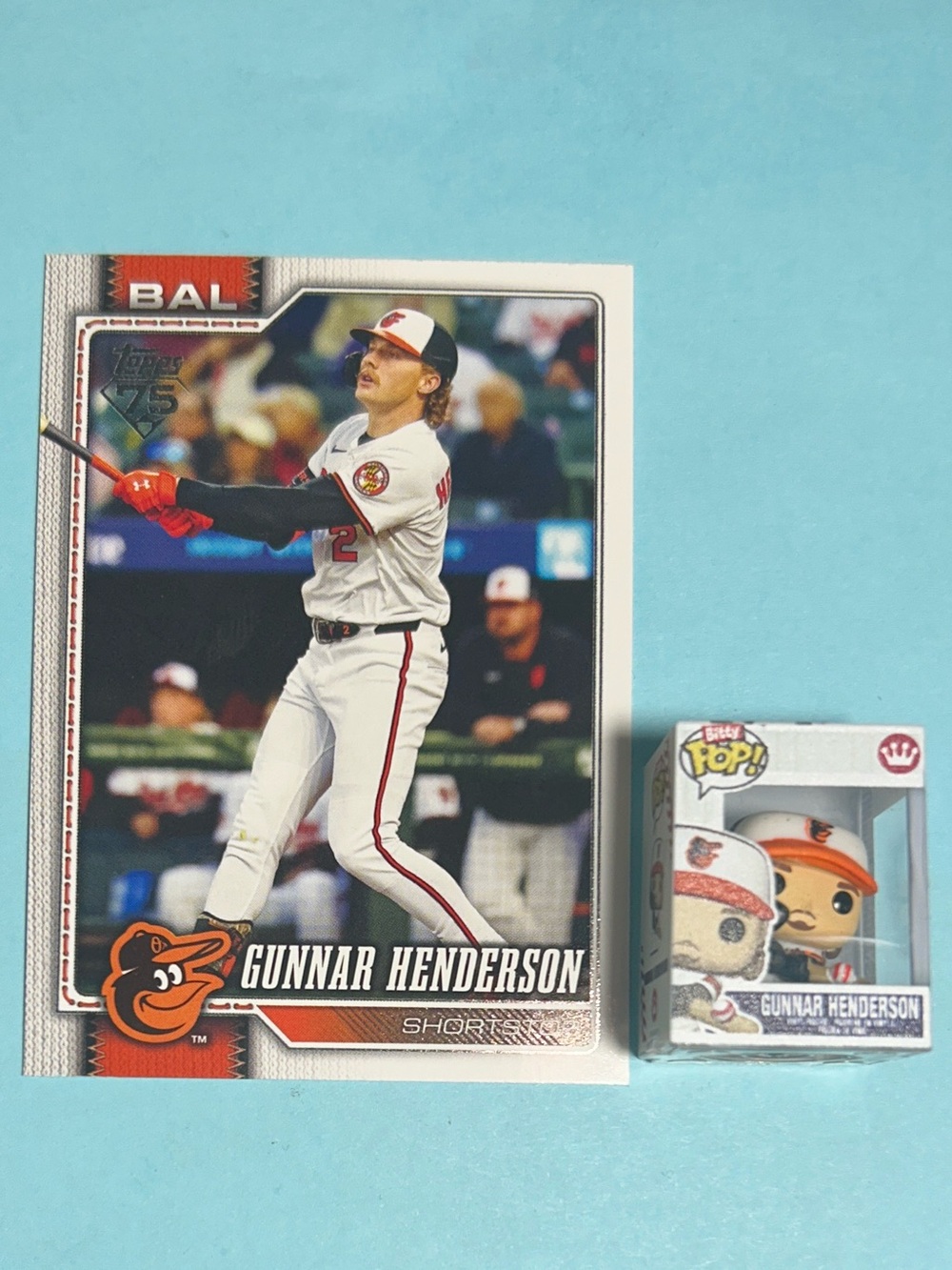 Gunnar Henderson,Baltimore Orioles, MLB Bitty Bop mini figure (small 1 inch) - Picture 3 of 5